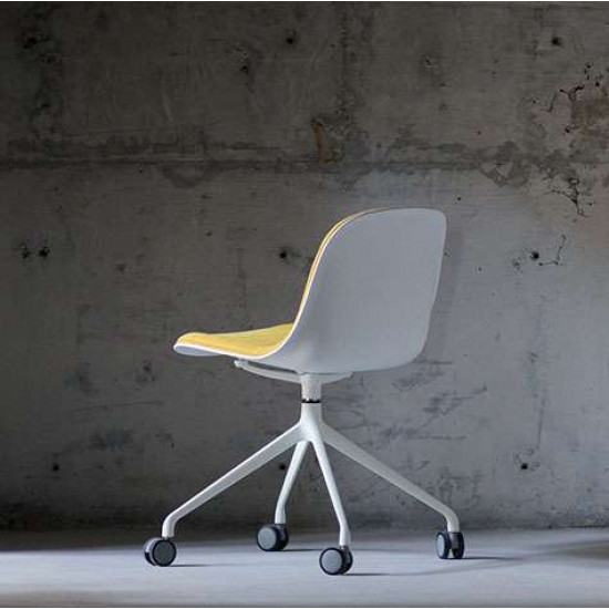 L Shape with wheels, Dark Grey Fabric